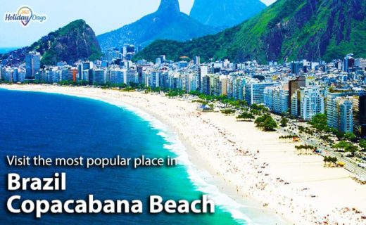 Copacabana beach in Rio de Janerio, Brazil.