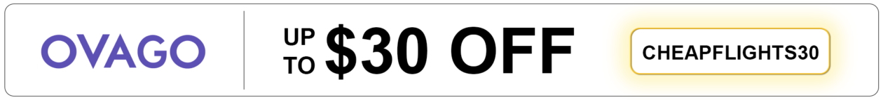 Ovago promo code for up to $30 OFF